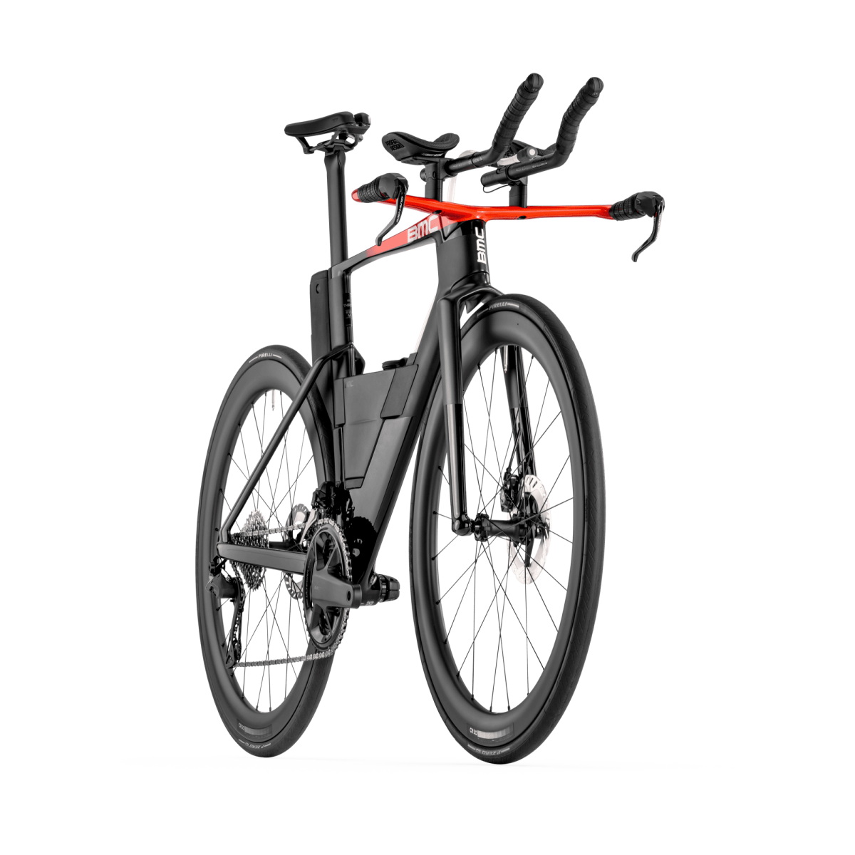 BMC Speedmachine 01 Three triatlono dviratis | Carbon - Neon Red